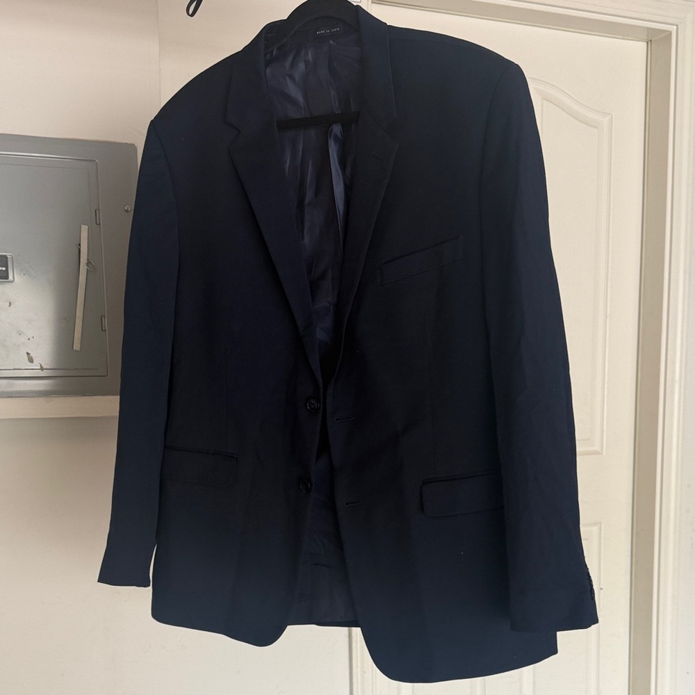 Alfani Men's Dark Navy Two-Button Blazer